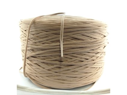Polyesterová šňůra (pruženka) - starorůžová - šíře 5mm