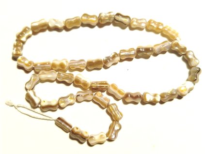 Perleť - tvar přesýpacích hodin - šňůra