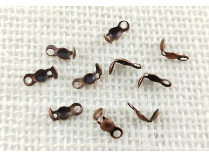 Kalota - staroměď - 4mm - 10 kusů