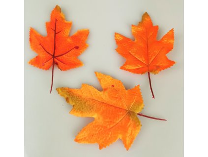 Dekorace - podzimní list (1ks)