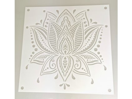 Šablona 30x30 - lotosový květ