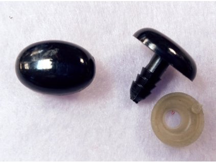 Plastový čumáček se zarážkou, oválný - 16 x 11 mm (model 12)