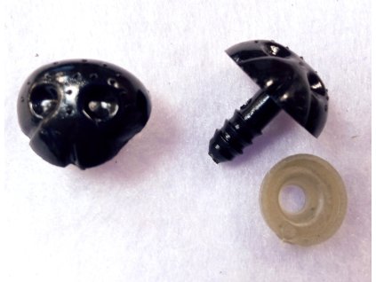 Plastový čumáček se zarážkou, nozdry - 16 x 13 mm (model 43)