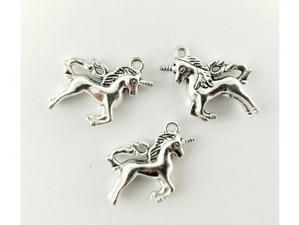 Kovový přívěsek - jednorožec