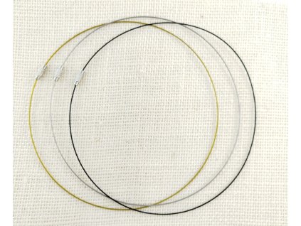 Obruč na náhrdelník - stříbrná