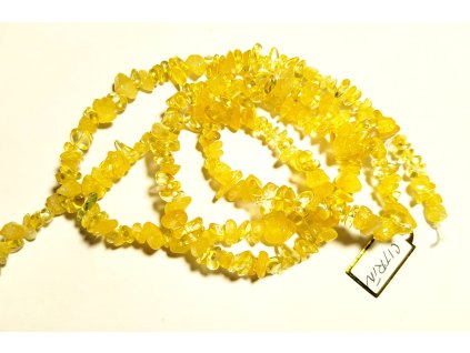 Citrín - zlomky (šňůra)