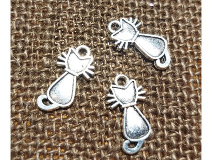 Kovový přívěsek - kočička