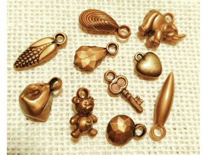 Přívěšek - acrylic - balení 10 kusů - mix 3