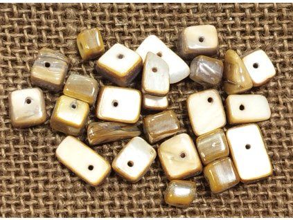 Perleť - hnědá - sáček