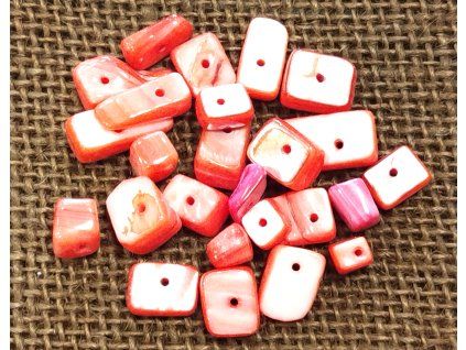 Perleť - červená - sáček