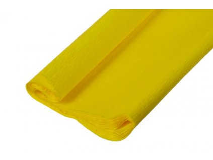 Krepový papír žlutý