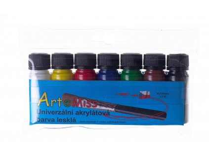 Akrylátové (akrylové) barvy Artemiss 7 x 12g - lesklé