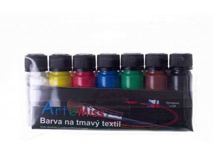 Barvy Artemiss na tmavý textil - 7 x 12 g
