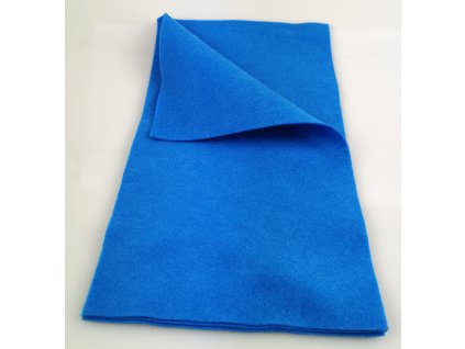 Filc modrý, měkký, cca 20x30 cm