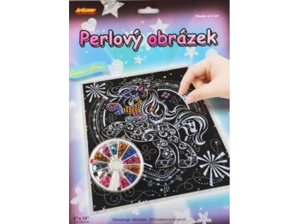 Perlový obrázek - Koník