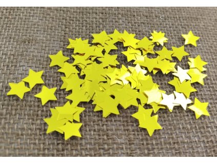 Flitrové hvězdičky - zlaté - 10g