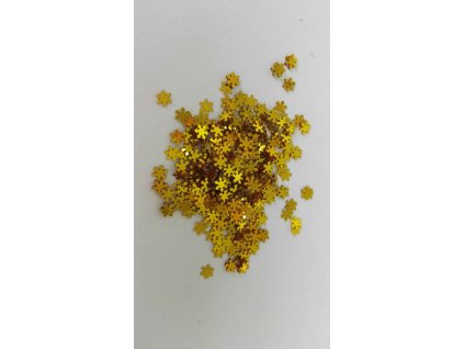 Flitrové vločky - zlaté - 10g