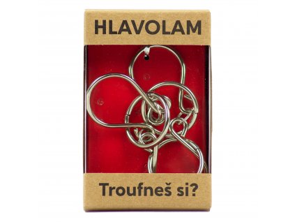 Kovový hlavolam - tři slzy