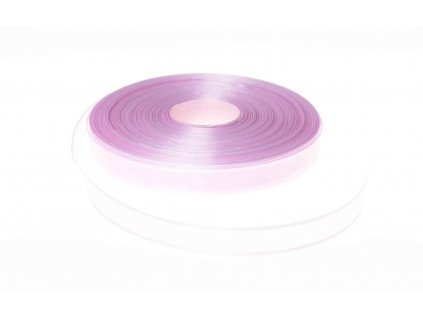 Organzová stuha 1,5 cm s okrajem - světle růžová