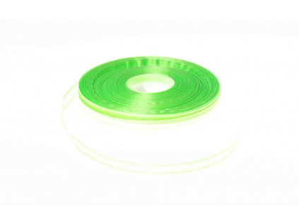 Organzová stuha 0,9 cm s okrajem - světle zelená