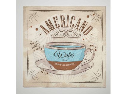 Ubrousek - Coffe Americano (vícestranný)