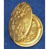 Medailon rozevírací - ovál, galvanizace zlato, 30 x 24 mm