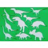 Dětská plastová šablona - Dinosauři