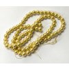 Vosková perla - světle zlatá (šňůra) - 10mm (45 ks)