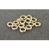 Kroužek kovový dvojitý - staromosaz - 5mm - 10 kusů