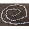 Řetízek metráž - stříbrný - vzor 3