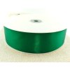 Saténová stuha - 25 mm - tmavě zelená