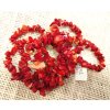 Korál červený - zlomky (šňůra)