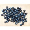 Dřevěné korálky - 1cm - modro černé - 28g