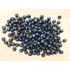 Dřevěné korálky - 0,8cm - modro černé - 28g