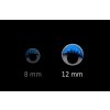 Pohyblivé oči - modré řasy 12 mm