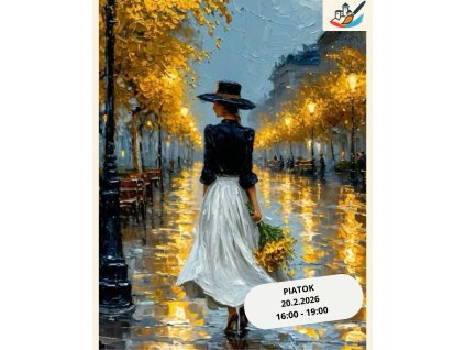 5. ZLATÁ NOC- zážitkové maľovanie plné elegancie a svetla 💛🌙