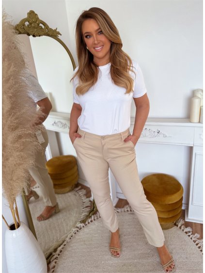 dámské kalhoty chino plus size