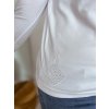 Basic bílé tričko s tříčtvrtečním rukávem (Veľkosť XXXL)