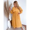 žlté šaty plus size