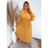 žlté šaty plus size