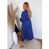 plus size šaty kráľvská modrá