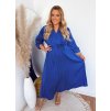 šaty v kráľovskej modrej plus size
