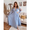 svetlomodré spoločenské šaty XXL