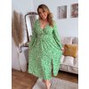 dlhé zelené šaty plus size