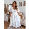 dlouhé mušelínové šaty plus size