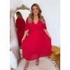 červené šaty xxl