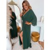 tmavě zelené společenské šaty PLUS SIZE