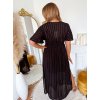 dlouhé černé šaty 4XL
