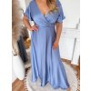 světle modré saténové šaty 4XL