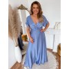 světle modré saténové šaty XL
